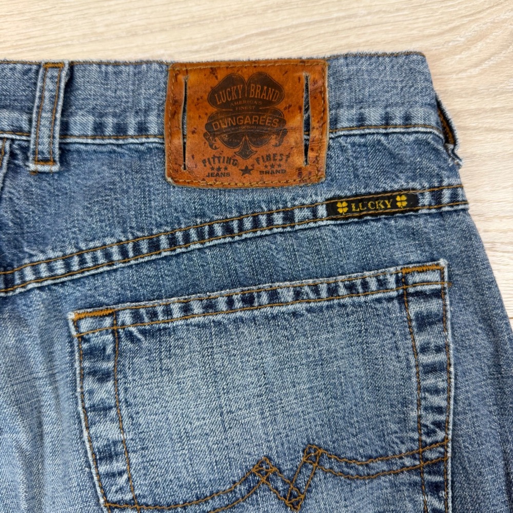 Vintage 90s Lucky Brand By Gene Montesano Sweet N Low Flare Jeans Womens 28 - Picture 9 of 11